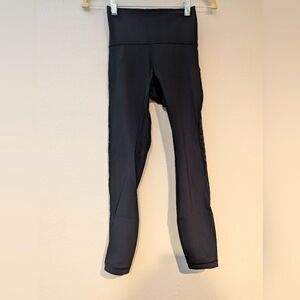 Lululemon Mesh Panel Wide Waistband Leggings 25" Inseam